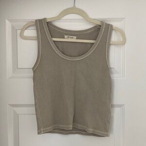 Cropped Taupe Madewell Tank XS
